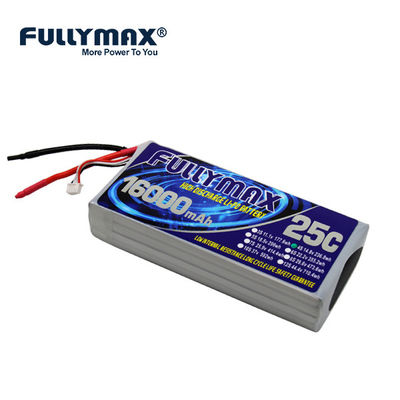 разрядка 14,8 высокого темпа воздушных судн батареи 4s 16000mah 25C 4s v Lipo электрическая