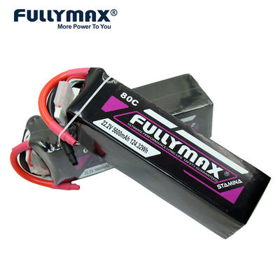 безопасность времени работы от батарей самолета силы батареи RC 5600mAh 80C 6S 22.2v Lipo