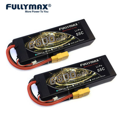 Батарея Fullymax 7.4v 2s Lipo 55C 6500mAh 10000mAh 2s2p Lipo RC Model Battery