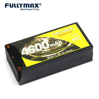 Батарея Fullymax 2s 7.4v Lipo 90C 4600mAh с одиночным 5-миллиметровым разъемом типа «банан» Lipo Fullymax