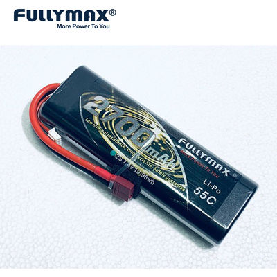 Батарея Fullymax Lipo батарей модельного самолета батареи 7.4v Lipo 2s 2700mah 55C 2s Rc