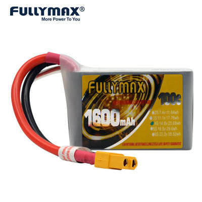 Fullymax 4s 1600mah 30c 14.8v 100c самолет Rc литий-полимерный аккумулятор для квадрокоптера