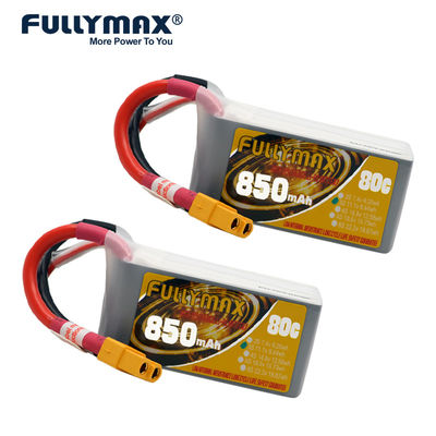 вертолет Fpv блоков батарей модели батареи 11.1V 80C Rc 3s 850mah Lipo