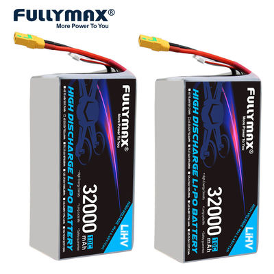 Fullymax 6s 32000mah Липо аккумулятор самолет 4.45V 32000mAh 23.52V 10C XT90-s высокое напряжение