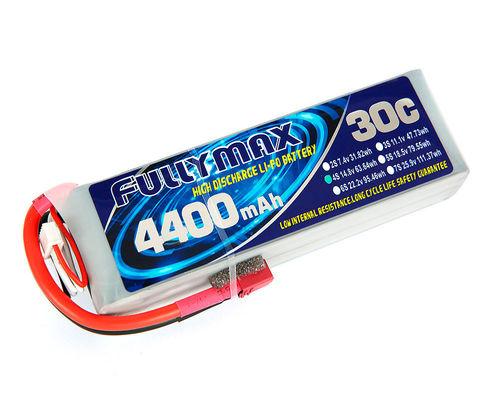 Блок батарей 30C 4400mAh 4S 14.8V FULLYMAX LiPo со штепсельной вилкой t для автомобилей RC, воздушных судн RC, RC Heli