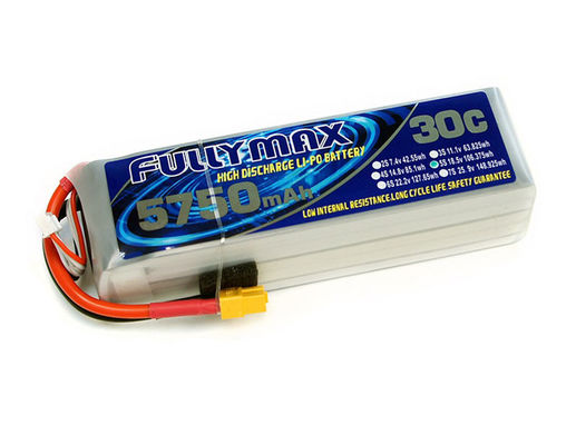 Пакет аккумуляторов FULLYMAX LiPo 30C 5750mAh 5S 18,5V аккумулятор с разъемом XT60 для самолетов RC Heli Fix-wing самолеты RC